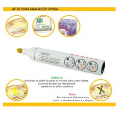 2 x Bill Validator 위조 지폐 1, 2, 4 팩, 유로, 달러, 파운드 등을 위한 1, 2, 4 팩 볼펜