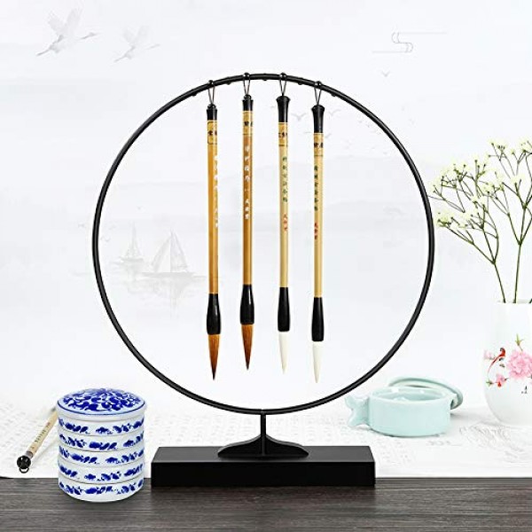 Fitlyiee 5 레이어 혼합 트레이 세트 원형 도자기 수채화 팔레트 소스 요리