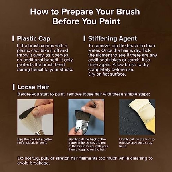 Silver Brush Limited 7200S8 수채화 및 오일용 Silver Kolinsky 원형 브러시, 크기 8, 짧은 핸들