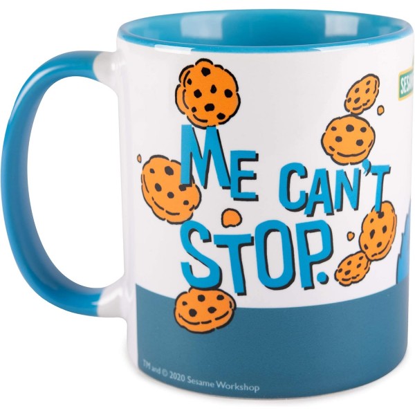 세서미 스트리트 머그 Cookie Monster - Me can't stop coffee mug 머그 세라믹 화이트 320ml