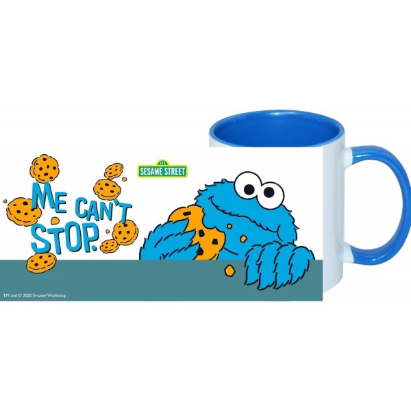 세서미 스트리트 머그 Cookie Monster - Me can't stop coffee mug 머그 세라믹 화이트 320ml