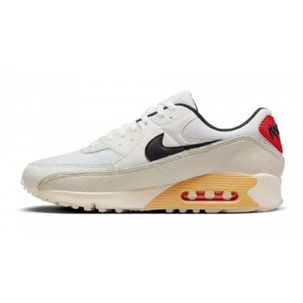 나이키 남성 에어맥스 90 DV3335 100 스우시 섬유 - 사이즈 12