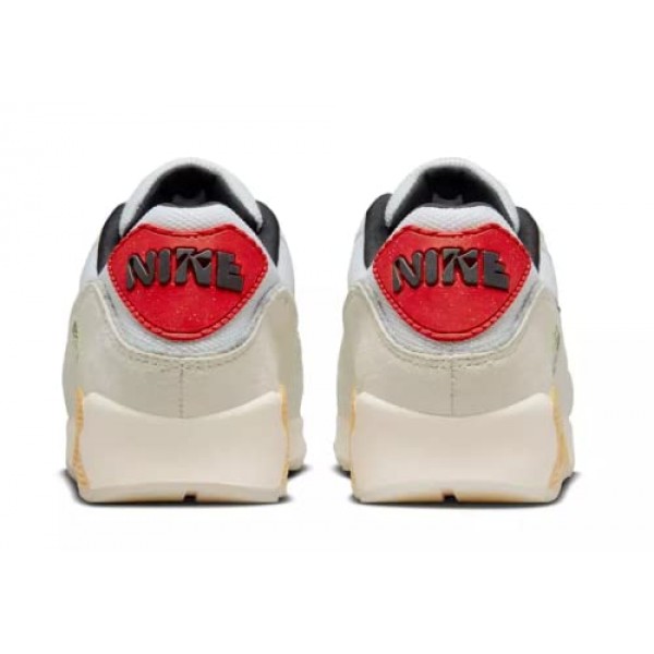 나이키 남성 에어맥스 90 DV3335 100 스우시 섬유 - 사이즈 12