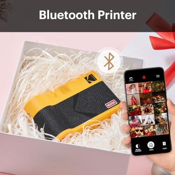 KODAK Mini ERA 4PASS 휴대용 포토 프린터(노란색, Mini 2 ERA, 프린터 + 68매)