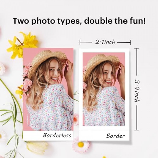 KODAK Mini ERA 4PASS 휴대용 포토 프린터(노란색, Mini 2 ERA, 프린터 + 68매)