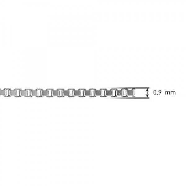 Trendor 여성용 목걸이 333 화이트 골드 베네치아 너비 0.9mm 여성용 골드 체인 매력적인 선물 아이디어 리얼 골드로 만든 세련된 골드 체인 71873