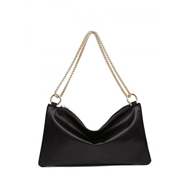 Verdusa 여성용 새틴 이브닝 핸드백 숄더백 지갑