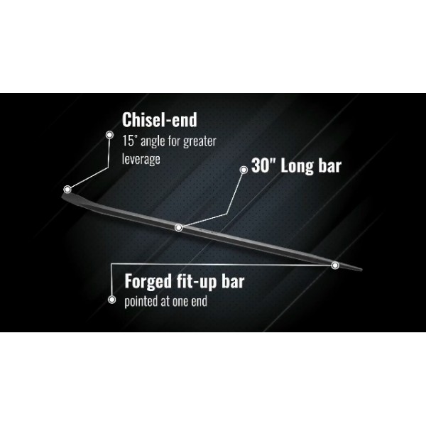 Klein Tools 3243 육각형 3/4인치 x 36인치 연결 바, 미국산, 정렬, 지레 및 치즐링용 슬리브 바