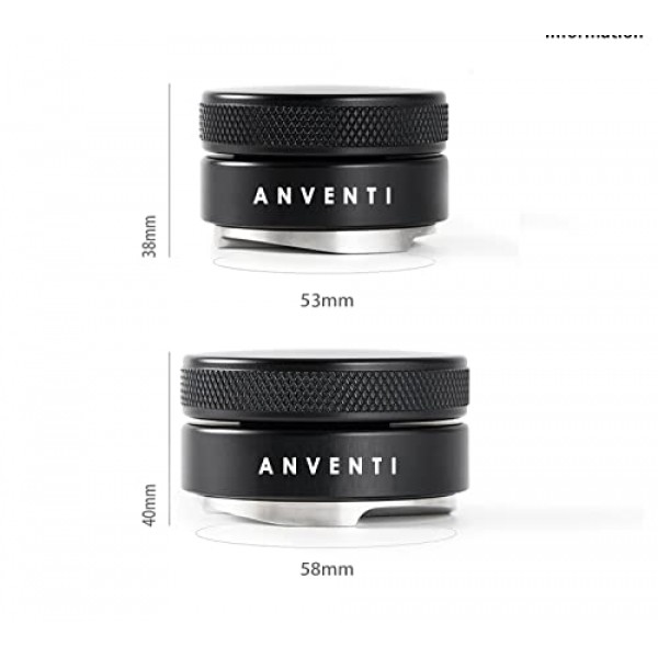 53mm 커피 분배 도구, 에스프레소 레벨러, 304 스테인레스 스틸 베이스 전문 커피 레벨링 도구, 54mm 브레빌 포터필터에 맞는 조절 가능한 깊이 - 바리스타 에스프레소 액