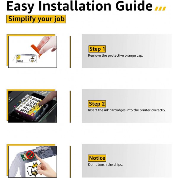 CMYBabee 호환 잉크 카트리지 교체 캐논 PGI-580XXL CLI-581XXL 캐논 PIXMA TS6150 TS6151 TS6250 TS6251 TR7550 TS8150 TS8151 TS8250 TS8251 TS8250 TS8251 TS8252 TS8