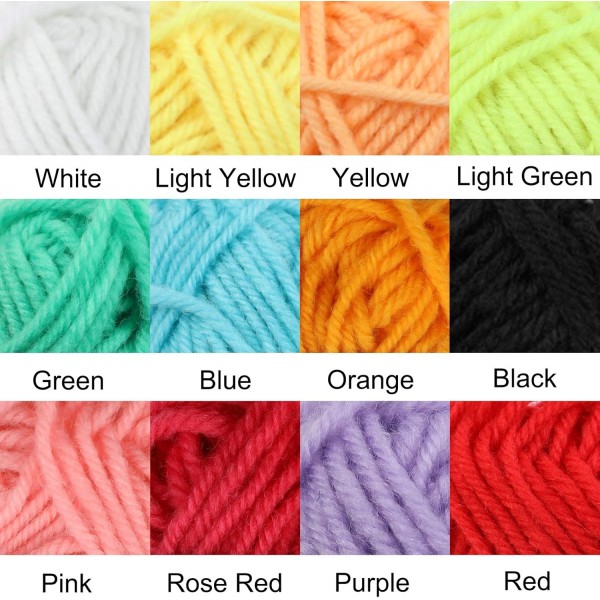 JoGoi Pompom Makers,6 크기 Pompom 장치 + 12 색 양모 + 1PCS 가위, Pom Poms 만들기, DIY CHandmade, 뜨개질 키트, 어머니의 날 장식, 크리스마스, 생일 파티, 결혼식, 선물