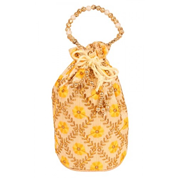 INDTRESOR 파란색 손수 자수 저녁 지갑 졸라매는 끈 핸드백 여성을 위한 빈티지 파티 결혼 선물.