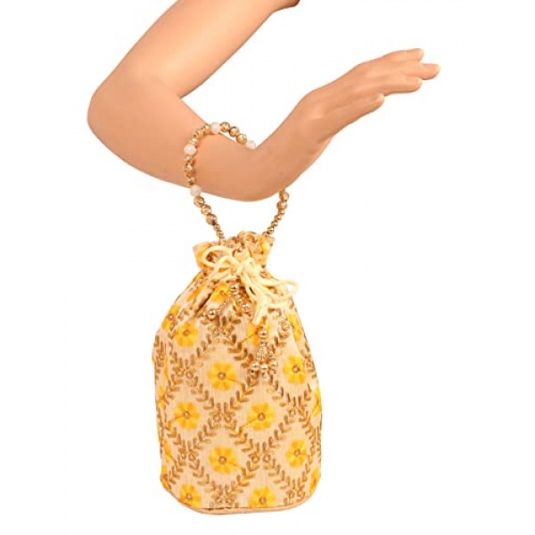 INDTRESOR 파란색 손수 자수 저녁 지갑 졸라매는 끈 핸드백 여성을 위한 빈티지 파티 결혼 선물.