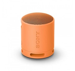 소니 SRS-XB100 무선 Bluetooth 휴대용 경량 초소형 여행용 스피커, 뛰어난 내구성 IP67 방수 및 방진, 16시간 배터리, 다용도 스트랩 및 핸즈프리 통화, 오렌지 New