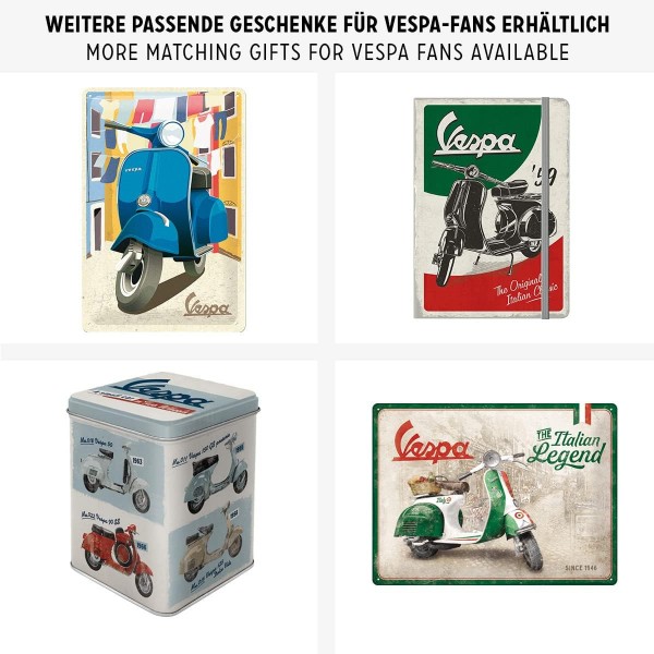 Nostalgic-Art Retro 커피 머그 - Vespa - GS 150 1955년 이후, Vespa 모티브가 있는 대형 라이선스 머그, Vespa 스쿠터 팬을 위한 빈티지 선물 아이디어, 330 ml