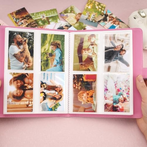 Fujifilm Instax Mini 카메라용 256 포켓 사진 앨범, Fujifilm Instax Mini 11 12 9 40 Evo Liplay 8 7+ 즉석 카메라, Kodak HP Zink 2x3 사진용 사진 앨범, 폴라로이드 카메라