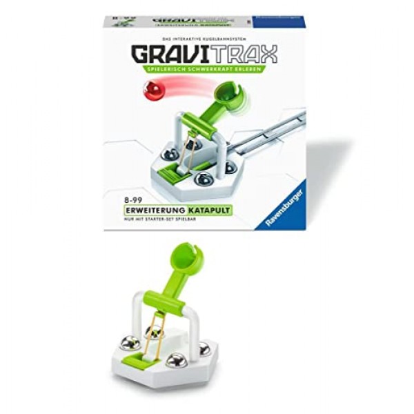 Ravensburger GraviTrax 확장 투석기 - 화려한 대리석 레일에 이상적인 액세서리, 8세 이상 어린이를 위한 건설 장난감