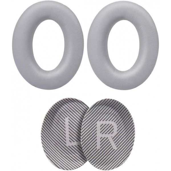 Bose QuietComfort 35용 교체용 이어 패드, Bose QC35 ii QC2 QC15 QC25 헤드폰(회색) QC35 회색과 호환되는 이어 패드