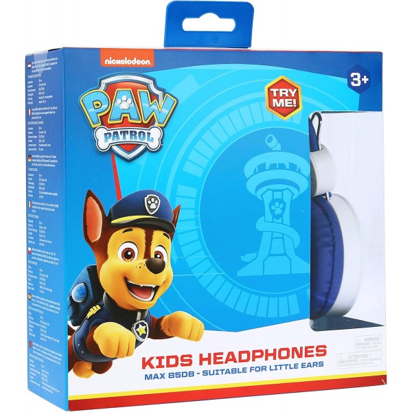 볼륨 제한(최대 85dB) 및 조정 가능한 헤드밴드가 있는 아동용 OTL Technologies Paw Patrol 스테레오 헤드셋