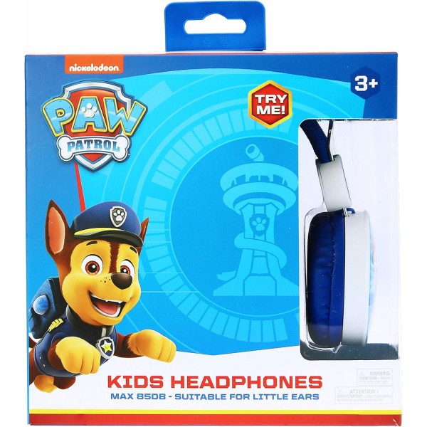 볼륨 제한(최대 85dB) 및 조정 가능한 헤드밴드가 있는 아동용 OTL Technologies Paw Patrol 스테레오 헤드셋