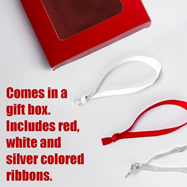 Klikel 크리스마스 장식품 2022 - 반짝이는 은색 크리스마스 장식품 2022 나무가 있는 화환 - 2022년 크리스마스 장식품 - 2022 크리스마스 트리 장식품 - 2022 휴일을 위한 아