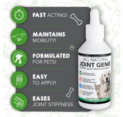 Healthy Dog Co All Natural Joint Genie | 강직을 위한 건강 보조 식품, 노령견 케어 | 악마의 발톱 개 | 효과적인 도움 관절 개 | 100인분 | 공동 케어 개