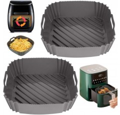 Cosori/Philips, XXL 재사용 가능한 바용 실리콘 몰드 핫 에어 프라이어 실리콘 에어 프라이어 액세서리 에어 프라이어 실리콘 포트 닌자, 프린세스 에어 프라이어 2pcs와 호