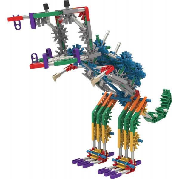 K'Nex 78497 교육용 메이커 키트 대형 아동용 조립 세트, 대규모 그룹을 위한 863피스 스템 학습 키트, 64페이지 조립 안내서 및 보관 케이스, 6세 어린이용 조립 완구 + 메