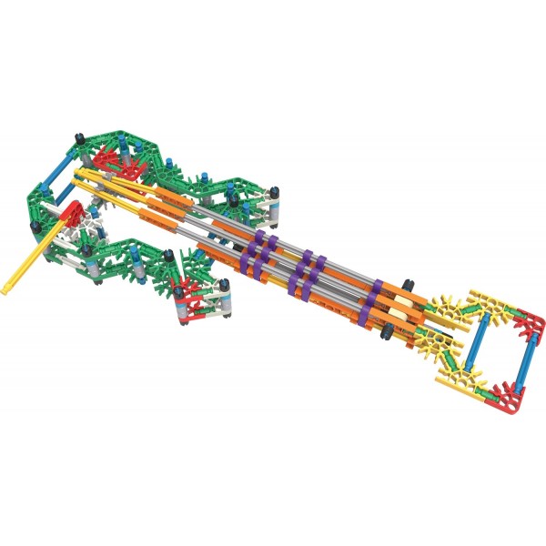 K'Nex 78497 교육용 메이커 키트 대형 아동용 조립 세트, 대규모 그룹을 위한 863피스 스템 학습 키트, 64페이지 조립 안내서 및 보관 케이스, 6세 어린이용 조립 완구 + 메