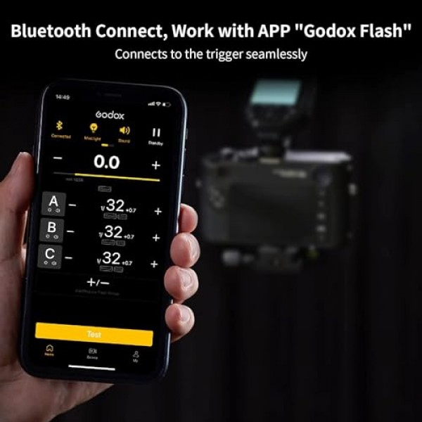 소니 카메라용 GODOX XProII-S TTL 무선 플래시 트리거, 2.4G 무선 플래시 송신기 HSS 1/8000S, 블루투스 연결, TCM 변환 기능, 새로운 핫슈 잠금, 대형 LCD 디스플레이