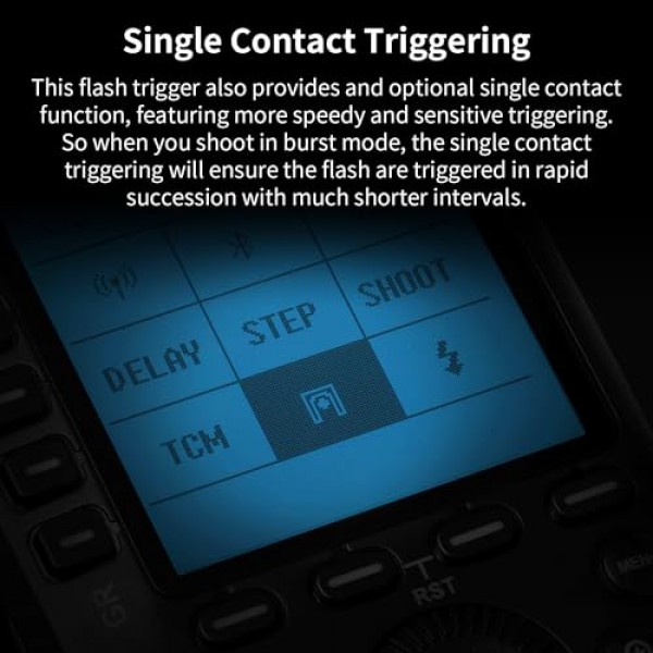 소니 카메라용 GODOX XProII-S TTL 무선 플래시 트리거, 2.4G 무선 플래시 송신기 HSS 1/8000S, 블루투스 연결, TCM 변환 기능, 새로운 핫슈 잠금, 대형 LCD 디스플레이