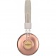House of Marley 블루투스 오버이어 무선 헤드폰 '포지티브 바이브레이션' 마이크 통합 - 지속 가능한 소재로 제작된 무선 헤드폰/Dj 헤드폰 - 여분의 케이블(로즈 골드) 로