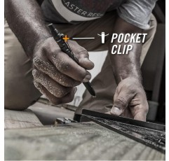 거버 전술 볼펜, 유리 차단기, 즉석 전술 펜, 어스 그레이, 31-003226 어스 그레이 싱글