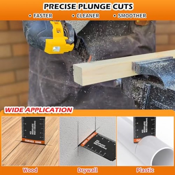 54 Pcs 목재 진동 멀티 도구, 진동 도구 블레이드, 전문 범용 진동 톱 블레이드, 퀵 릴리스 톱 블레이드 적합 Dewalt Ryobi Milwaukee Rockwell Fein Makita