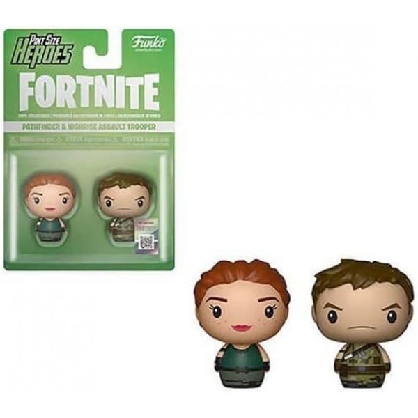 Funko Pint Sized Heroes: Fortnite a - Pathfinder & Highrise Highrisesualt Trooper - 수집 가능한 비닐 피규어 - 선물 아이디어 - 공식 상품 - 어린이 및 성인을 위한 장난감 - 비디오 게임 