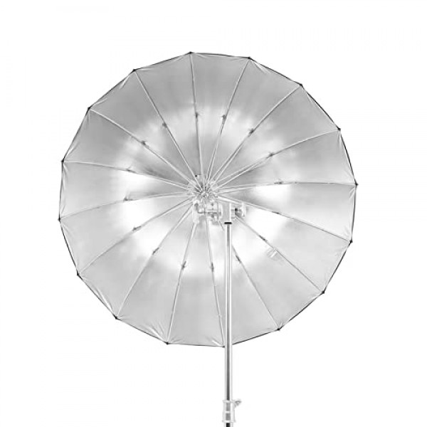 Godox 2Pack 41.3 105cm 비디오 스튜디오 촬영용 UB-105S 내부 실버 ​​및 UB-105W 내부 흰색 사진 우산이있는 깊은 포물선 반사 우산