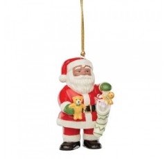 레녹스 894884 아프리카계 미국인 산타 & 스타킹 장식