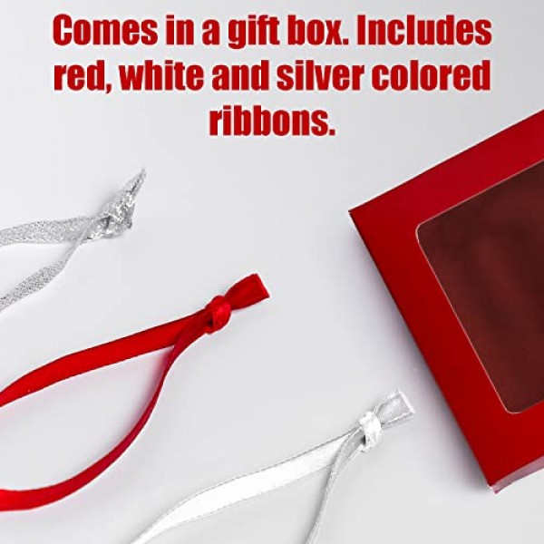 Klikel 우리의 첫 번째 크리스마스 장식품 2023 반지가 달린 약혼 하트 - Mr and Mrs 장식품 2023 - 약혼한 크리스마스 장식품 - 2023년 첫 번째 함께하는 크리스마스 장식품 - 20