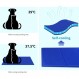 Nobleza - Cooling Mat Dogs Self-Cooling Non-toxic Gel Pads 여름에 강아지 고양이 침대 냉각 매트리스, 50*40cm, 파란색, S S(50*40cm)