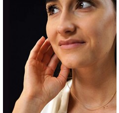 Trendor 39699 커브 체인 목걸이 333/8 K 골드 1.2mm 여성을위한 진짜 금으로 만든 우아한 목걸이 아름다운 선물 아이디어