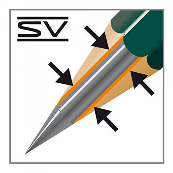 파버 카스텔 연필, 카스텔 9000 아트 흑연 연필, 흑연 B 쓰기, 스케치, 그림, 음영, 아티스트, 학용품 연필 - 12팩(B)