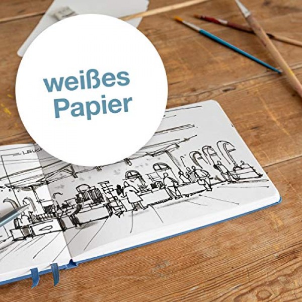 Leuchtturm1917 - 정사각형 하드커버 스케치북(검은색) - 150g/m² 용지 112페이지