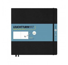 Leuchtturm1917 - 정사각형 하드커버 스케치북(검은색) - 150g/m² 용지 112페이지