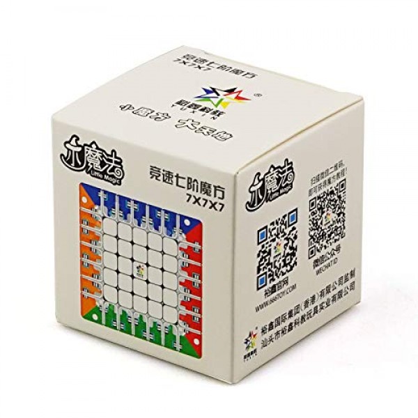 CuberSpeed ​​YuXin Little Magic 7x7 스티커 없는 스피드 큐브 7x7x7 스티커 없는 매직 큐브 퍼즐