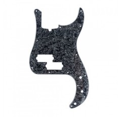 Musiclily Pro 13 홀 P 베이스 픽가드 4현 정밀 베이스 모던 스타일, 4겹 블랙 펄