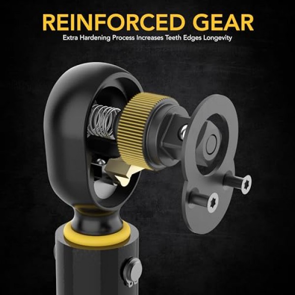 LEXIVON 자전거 토크 렌치 1/4인치 Dr. 15피스 키트 | 72톱니 기어, 양방향 클릭 유형 2~26 Nm(17.7~230.1 in-lb) | 도로 및 산악 자전거용 휴대용 유지보수 키트(LX-191) 자전거 토크 