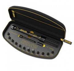 LEXIVON 자전거 토크 렌치 1/4인치 Dr. 15피스 키트 | 72톱니 기어, 양방향 클릭 유형 2~26 Nm(17.7~230.1 in-lb) | 도로 및 산악 자전거용 휴대용 유지보수 키트(LX-191) 자전거 토크 