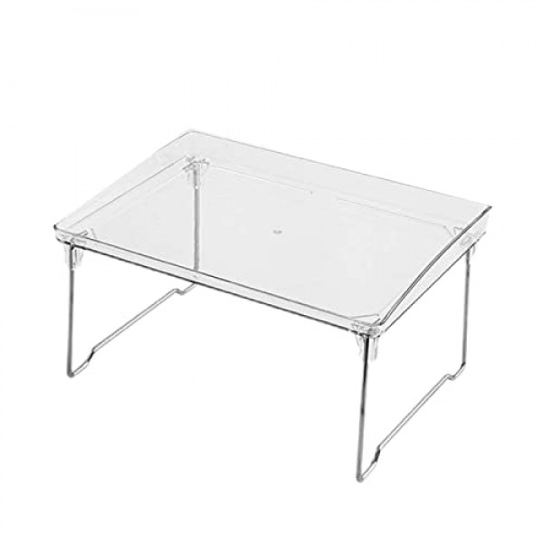 Jingzhan 찬장 정리함, 주방 선반, 팩 쌓을 수 있는 주방 선반 정리함, 주방 보관함, 욕실 보관함, 메이크업 정리함, PET 및 금속, 투명 및 크롬