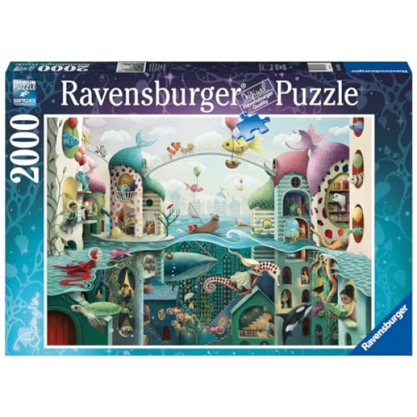 Ravensburger 물고기가 걸을 수 있다면 성인을 위한 2000피스 직소 퍼즐 - 16823 - 모든 조각은 독특하며 소프트클릭 기술로 조각이 완벽하게 맞습니다.
