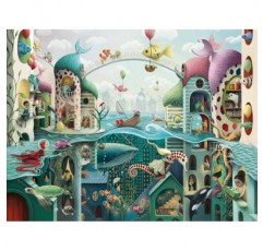 Ravensburger 물고기가 걸을 수 있다면 성인을 위한 2000피스 직소 퍼즐 - 16823 - 모든 조각은 독특하며 소프트클릭 기술로 조각이 완벽하게 맞습니다.